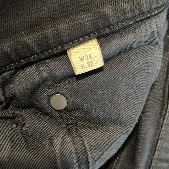 Burberry Brit Black Straight Leg Jeans Size 34x32 - Picture 10 of 11